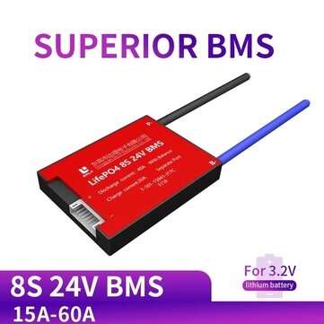 DALY BMS 8S 24V 29.6V 15A 20A 30A 40A 50A 60A Battery Protection Board... (TYPE: 60A24VSEPARATEPORT)