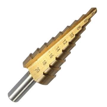 DANIU 3Pcs HSS 4-12 20 32mm High Quality Steel Step Drill Bit Hole Cutter