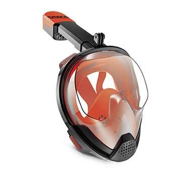 Diving Mask Anti Fog Waterproof Detachable Full Face Snorkeling (SIZE: S/M | COLOR: RED)
