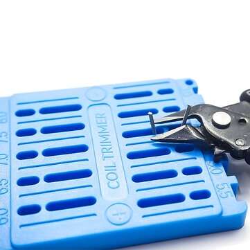 DIY Coil Trimming Cutter Cutting Tool for RDA Vape Wire Coil Ruler Trimmer (COLOR1: GREY)