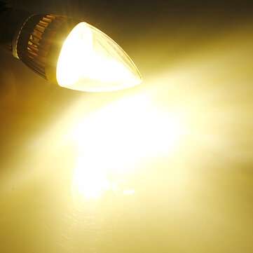 E14 6W 3 LED White/Warm White LED Chandelier Candle Light Bulb 85-265V (COLOR.: WARMWHITE)
