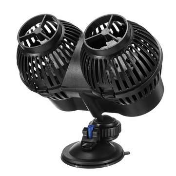 JVP-Series Aquarium Power Head Fish Tank Wave Maker Dual Heads Wavemaking Pump 12W/24W (WATT: 12W)