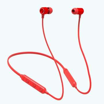 KIVEE TW23 HiFi Bass In-Ear Sports Headphones bluetooth Wireless Noise Reduction Nec... (COLOR: RED)
