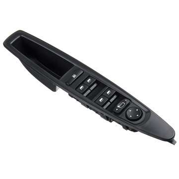 Left Side Power Electric Window Control Switch with Manual Rearview Mirror Button for Citroen C4