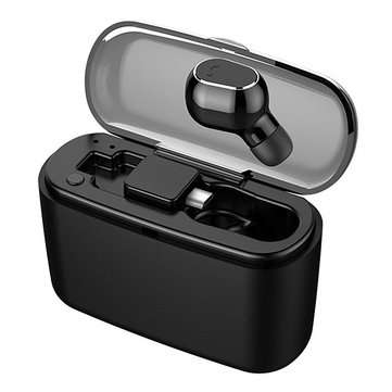 M8 Mini bluetooth Single Earphone Wireless In-ear Headphone with Flat Button Version (COLOR.: BLACK)