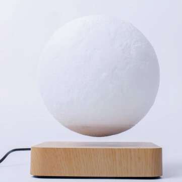 Magnetic Levitation LED Touch 3D Print Light Bedroom Moon N... (LIGHT: 7COLORSWITHREMOTE | TYPE: #1)