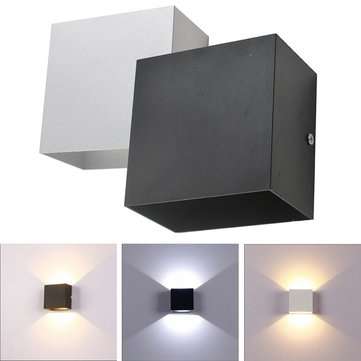 Modern 12W COB LED Up Down Wall Lamp Waterproof IP65 for Out... (COLOR.: SILVER | LIGHT: WHITELIGHT)