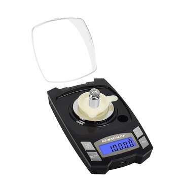 NEWACALOX 100g/50gx0.001g Digital Electronic Scale Mini USB Charging Weighing Sca... (CAPACITY: 50G)