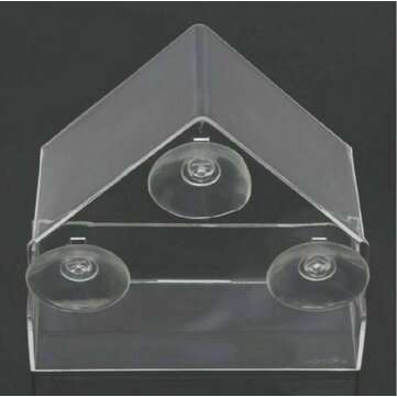 New Window Bird Feeder Glass Clear Viewing Hanging Suction Seed Peanut Fatball Tool