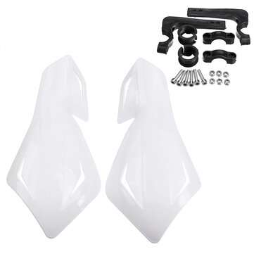Pair Motorcycle Hand Guard Protector For Motorcycle Dirt Pit Bike ATV 22mm Handlebar (COLOR: WHITE)