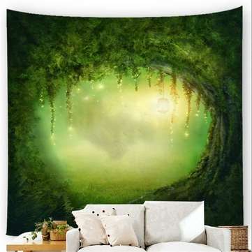 Polyester Fancy Moon Light Tapestry Throw Mat Yoga Rug Wall Hanging Home Decor Art Cr... (STYLE: #3)