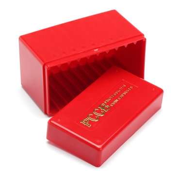 Red Coin Storage Case Box Organizer for 10 Certified Graded PCGS NGC Slab Coin Holder