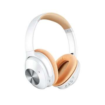 Remax RB-600HB ANC Active Noise Canceling Wireless bluetooth 5.0 Headphone HiFi S... (COLOR.: WHITE)
