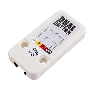 5pcs Mini Dual Push Button Switch Unit with GROVE Port Cable Connector Compatible with FIRE /M5GO ES