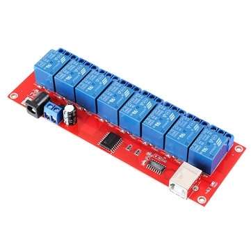 8 Channel 5V HID Driverless USB Relay USB Control Switch Computer Control Switch PC Intelligent Cont