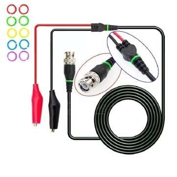 3PcsY101X 1.1M BNC To Crocodile Clamping Line Crocodile Clip Oscilloscope Probe