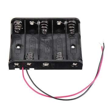 5 Slots AA Battery Box Battery Holder Board for 5 x AA Batteries DIY kit Case