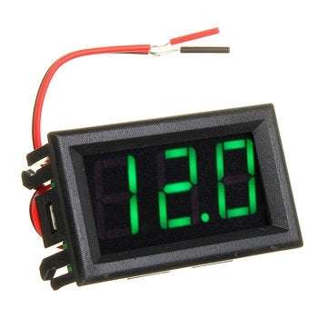 5pcs Green 0.56 Inch Mini Digital Voltmeter DC 4.5V To 30V Digital Voltmeter Voltage Panel Meter For