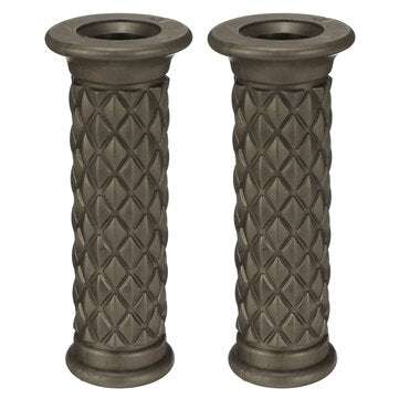 7/8inch Universal Motorcycle Cafe Racer Classic Rubber Handlebar Hand Grips Bar (COLOR.: TAN)