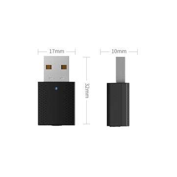 Bakeey Portable 2 In 1 USB bluetooth 5.0 Transmitter Receiver Wireless Adapter for TV PC Headphone