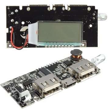 5Pcs Dual USB 5V 1A 2.1A Mobile Power Bank 18650 Battery Charger PCB Module Board