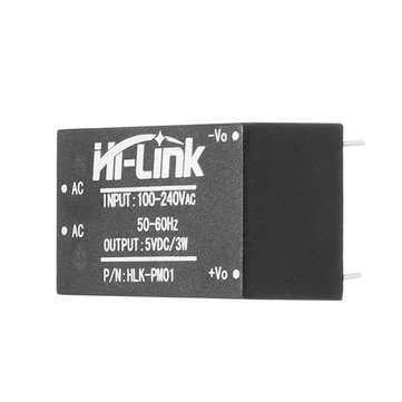 5Pcs HLK-PM01 AC-DC 220V To 5V Mini Power Supply Module Intelligent Household Switch Power Supply Mo