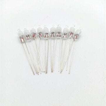 10 Pcs 5*13MM F5 Neon Bubble 5MM Green Light Neon Lamp Indicator