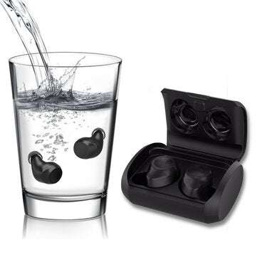 Bakeey T1 bluetooth 5.0 TWS Earphone Stereo Wireless Headphone with 400mAh Charging Box Phone Holder