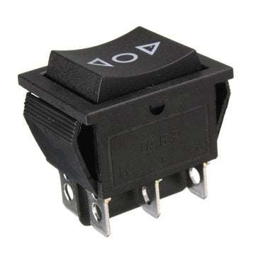 6-Pin 12V DPDT Power Window Momentary Rocker Switch AC 250V/10A 125V/15A