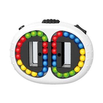 Double-sided Rotating Magic Bean Multifunctional Stress Relief Fidget Toys Intelli... (COLOR: WHITE)