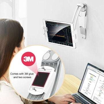 Desktop Pull-Up Phone Tablet Holder Stand 2 in 1 Flexible Lazy Stretch Bracket Adjustable 360 Rotati