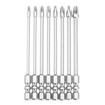 BROPPE 10Pcs 100mm Length Impact Phillips Screwdriver Bit High Tor... (DIAMETER: 6.35MM | TYPE: K10)