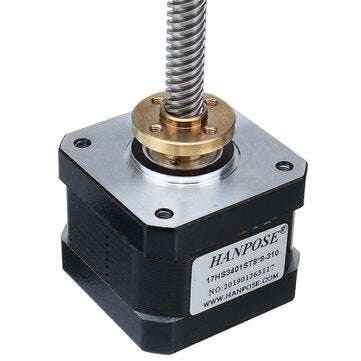 HANPOSE 17HS3401-S T8x8 Nema 17 Lead Screw Stepper Motor Linear Actuators 34mm 1.3A... (SIZE: 100MM)