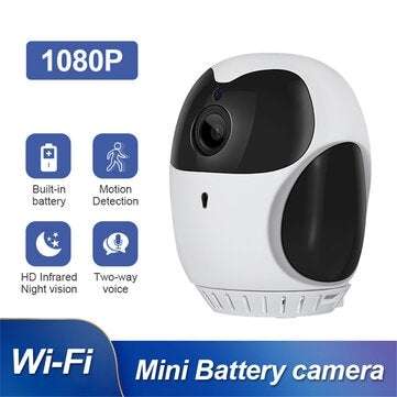 Bakeey Smart Wireless 360 Degree Home Surveillance Camera 4x Zoom HD Night Vision Two Way Audio Smal