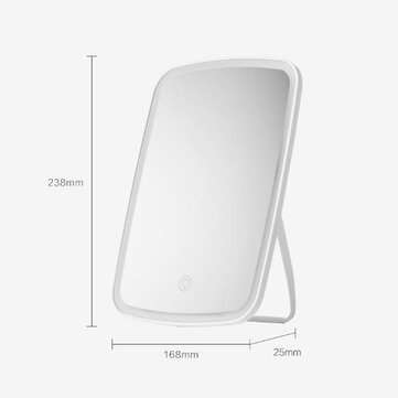Jordan&Judy Updated Tricolor Adjustable Makeup Mirror Light USB Rechargeable Touch Dimmable Desktop