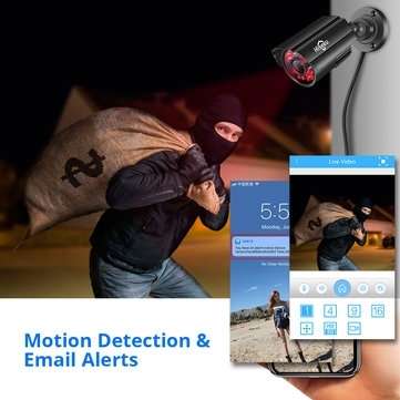 Hiseeu AHBB15 5MP Wired Security Camera Weatherproof CMOS 3.6mm Lens with IR Cut Night Vision CCTV P