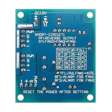 DC 12V Four Wire Thermostat PWM PC CPU Fan Temperature Control Speed Controller Module