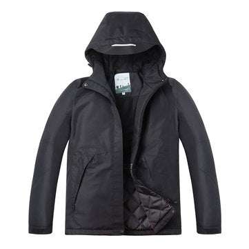 Women Electronic USB Heated Jacket Black/Red/Pink/Khaki Intelligent Heating Hooded Work Motorcycle