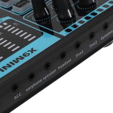 X9 MINI Computer External Mobile Phone Sound Card Repair Tone Mixer Suitable for Home Computer Recor