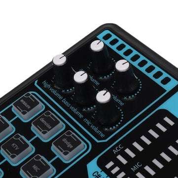 X9 MINI Computer External Mobile Phone Sound Card Repair Tone Mixer Suitable for Home Computer Recor