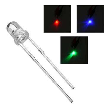 100Pcs F5 5mm Slow Flash RGB Rainbow Multi Color Light Emitting Diode Round LED Full Color