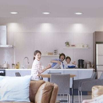 Zeeray 220-240V LED Wifi Smart Downlight Dimmable 4000K White Light Group Control Support Mi Smart E