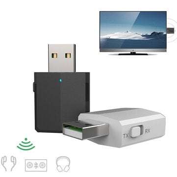 ZF-169P 3 In 1 USB bluetooth 5.0 Adapter Audio Transmitter Receiver Mini Stereo W... (COLOR.: BLACK)