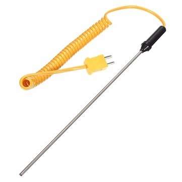 10pcs K-Type Thermocouple Probe Stainless Steel Temperature Sensor