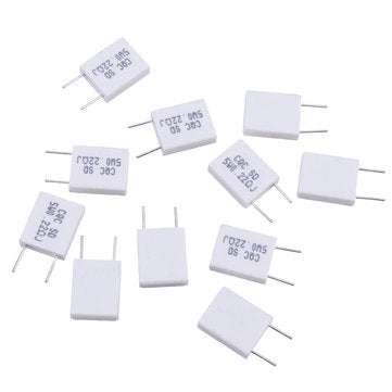 10pcs BPR56 5W 0.22R 0.22 Ohm 5w Non-inductive Ceramic Cement Resistor Wirewound Resistance