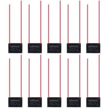 10pcs CBB61 450V 1.5uf Starting Capacitance AC Fan Capacitor CBB Motor Run Capacitor 450V 1.5F