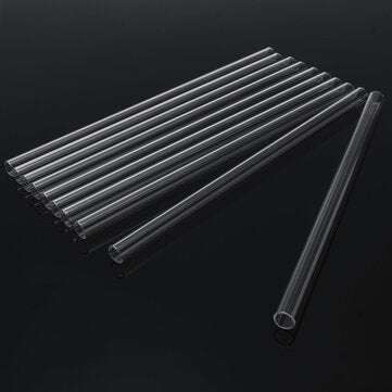 10Pcs 250mm OD 10mm 1mm Thick Wall Borosilicate Glass Blowing Lab Tube