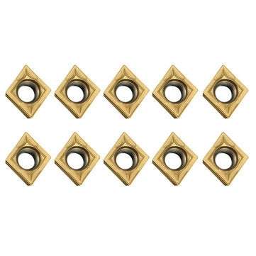 10Pcs CCMT09T304 CCMT32.5 Carbide Inserts for Lathe SCLCR Turning Tool