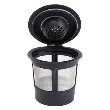 1Pcs Stainless Mesh Black Reusable Single Cup Keurig Solo Filter Pod K-Cup Coffee