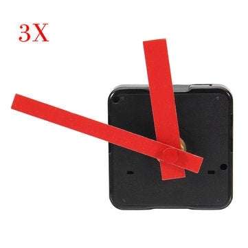 3pcs Silent DIY Quartz Clock Movement Mechanism Mute Hands Repair Tool Parts Kit